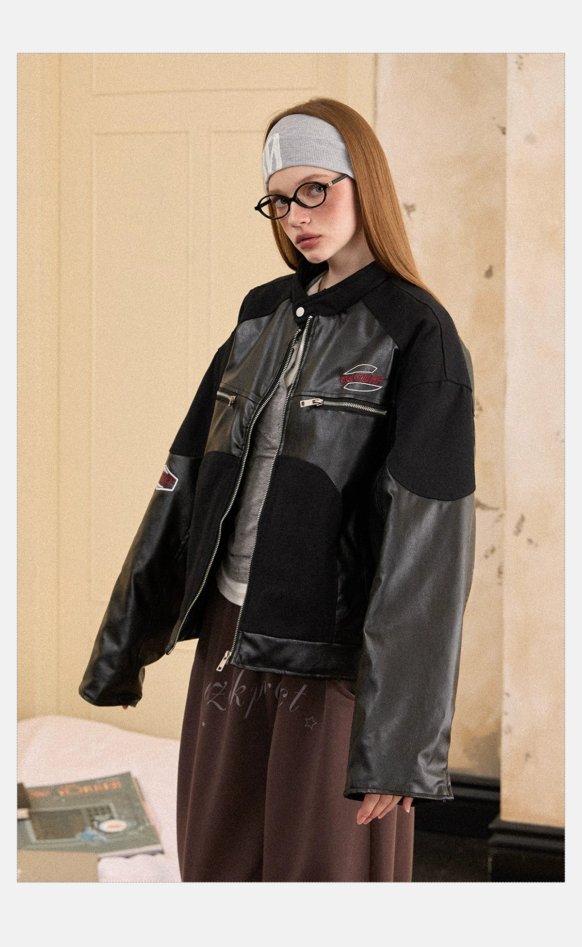 Cropped Moto Jacket