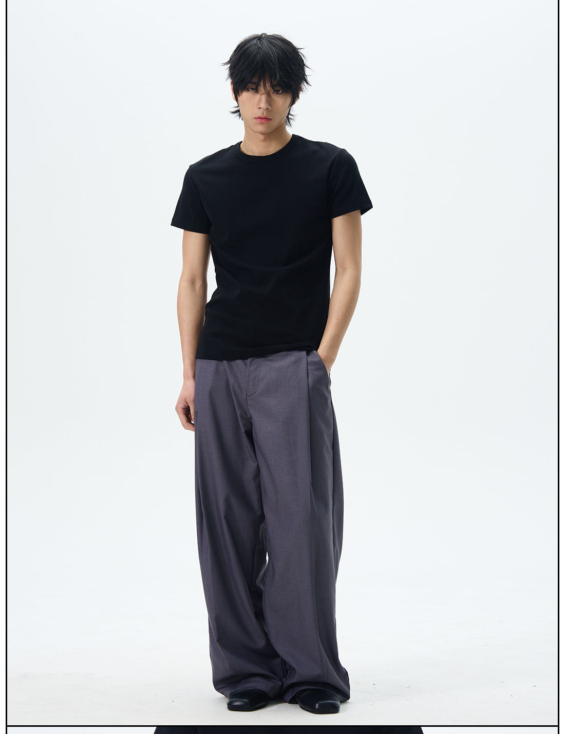 Pleated Wide Leg Dress Pants