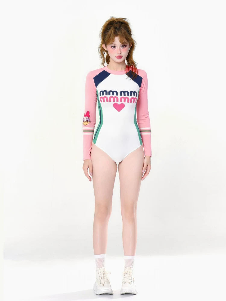 Candy Mascot Long-Sleeve Surf Suit