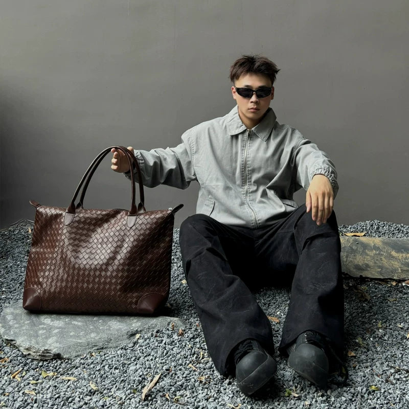 Meridian Woven Weekender Tote