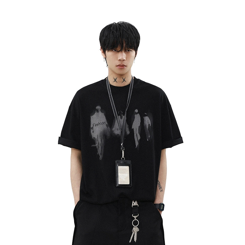 Runway Shadows Oversized Graphic Tee