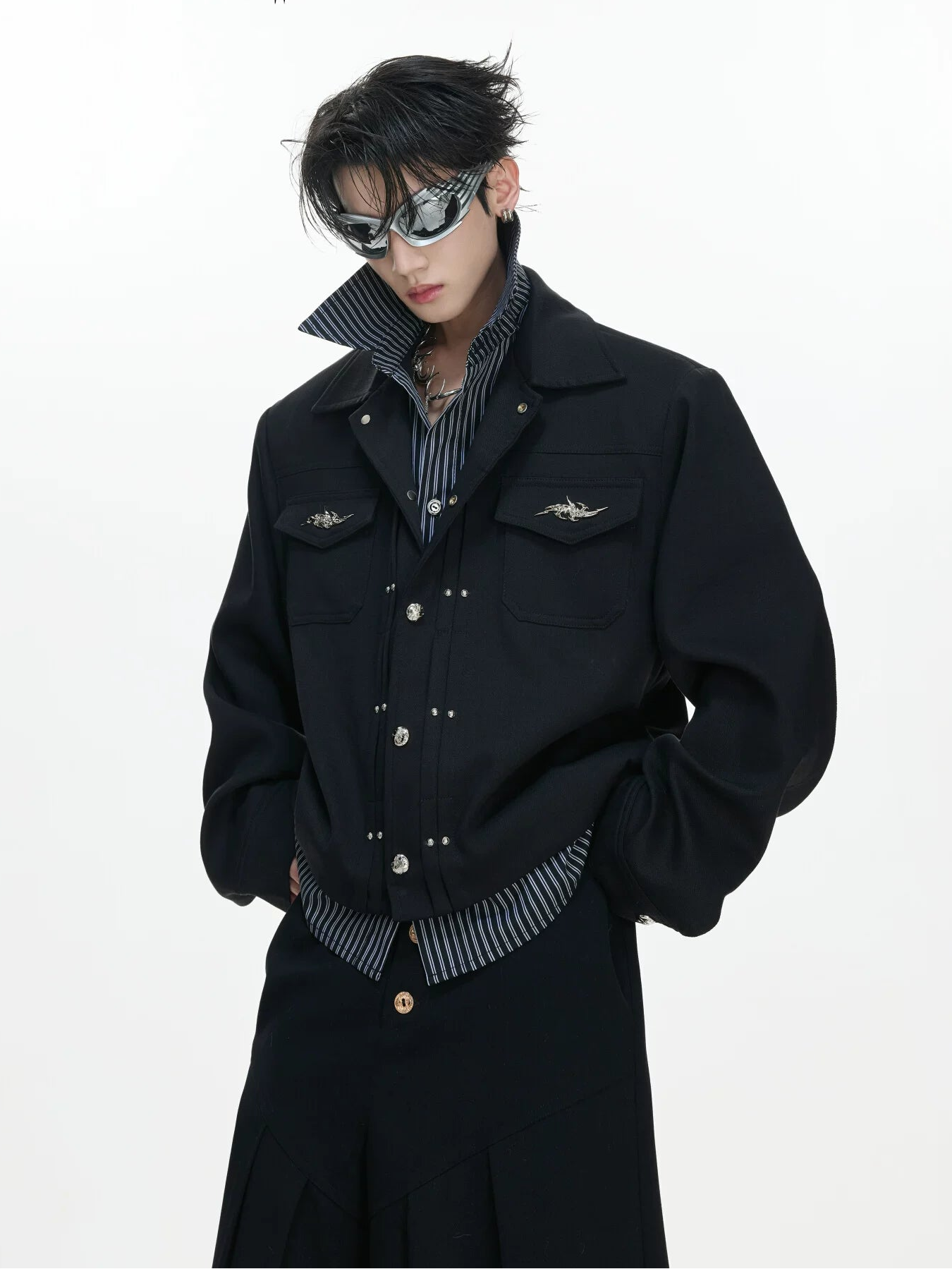 Midnight Relay Embellished Tech Blouson