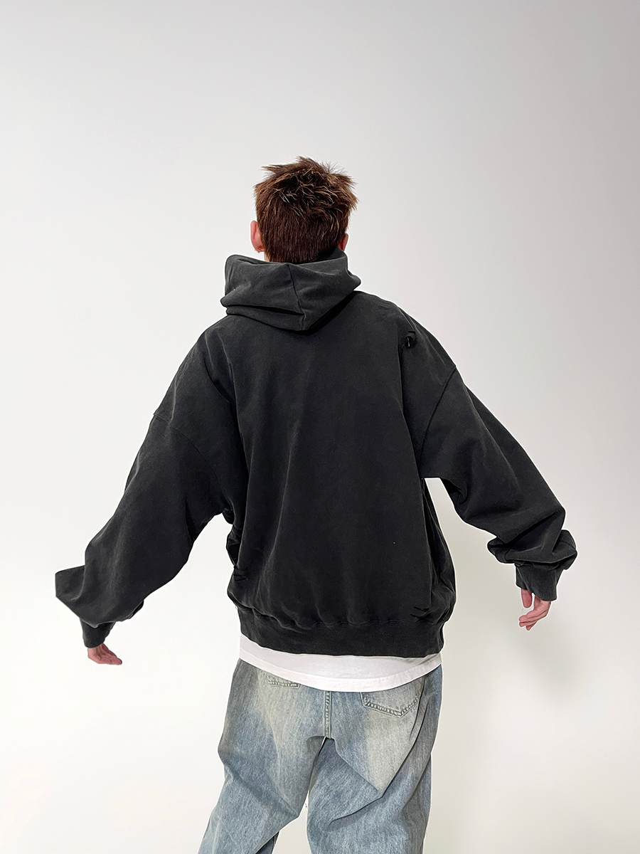 Emblem Oversize Badge Hoodie