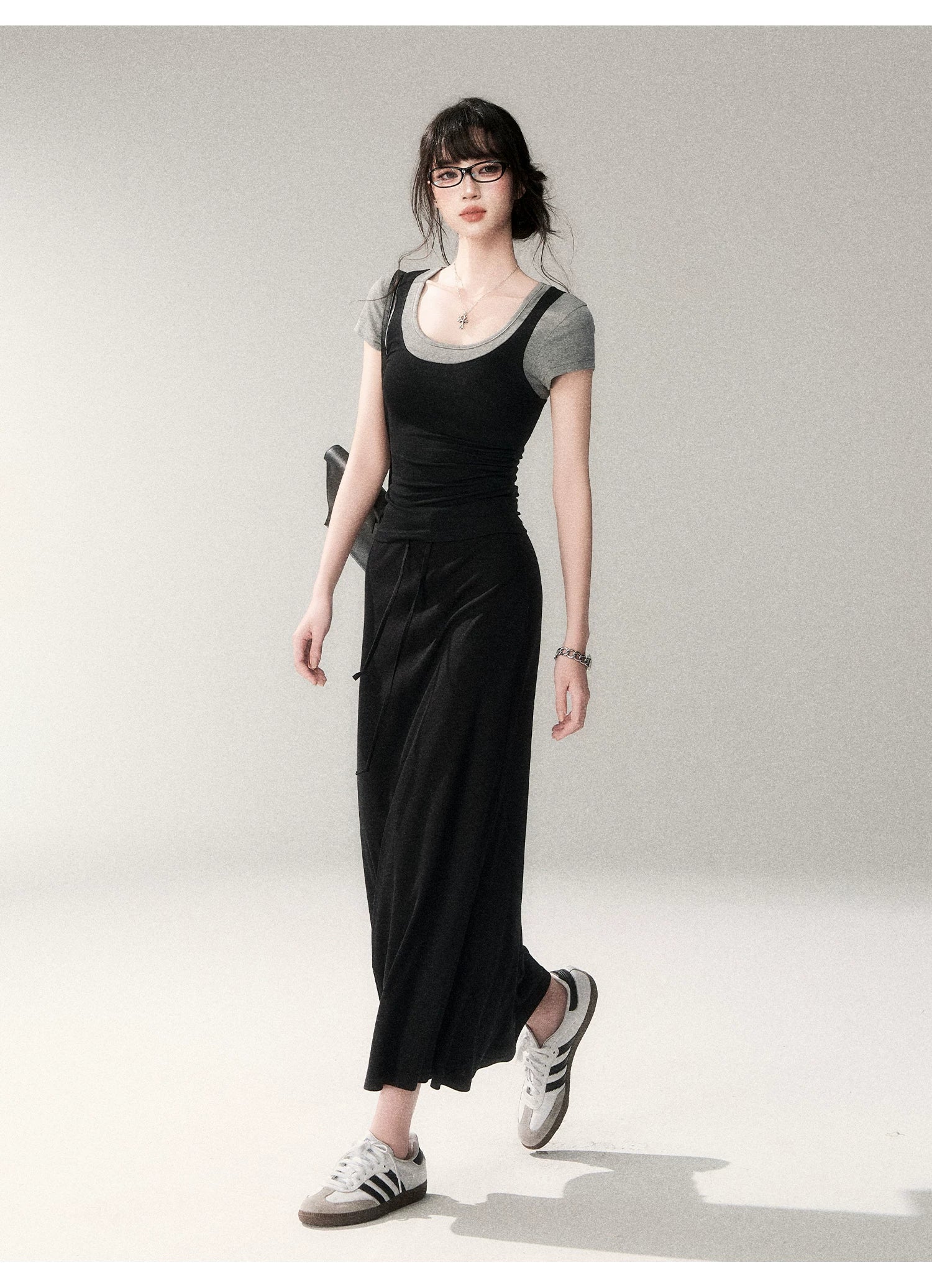 Scholar Layered Scoop‑Neck Top