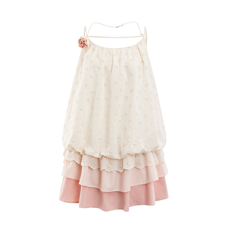 Floral Tiered Ruffle Mini Slip Dress