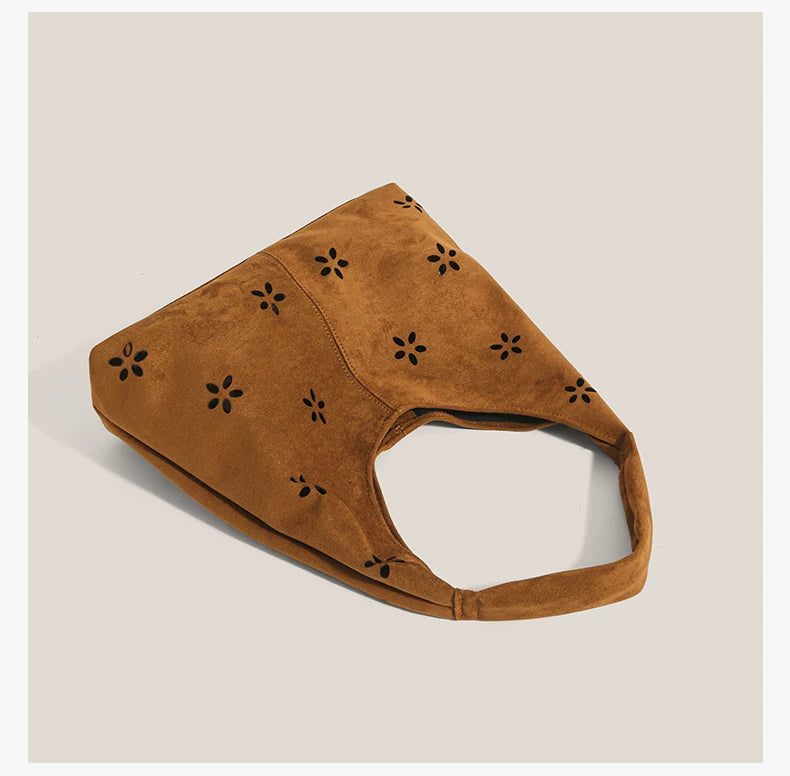 Daisy Cutout Hobo Tote