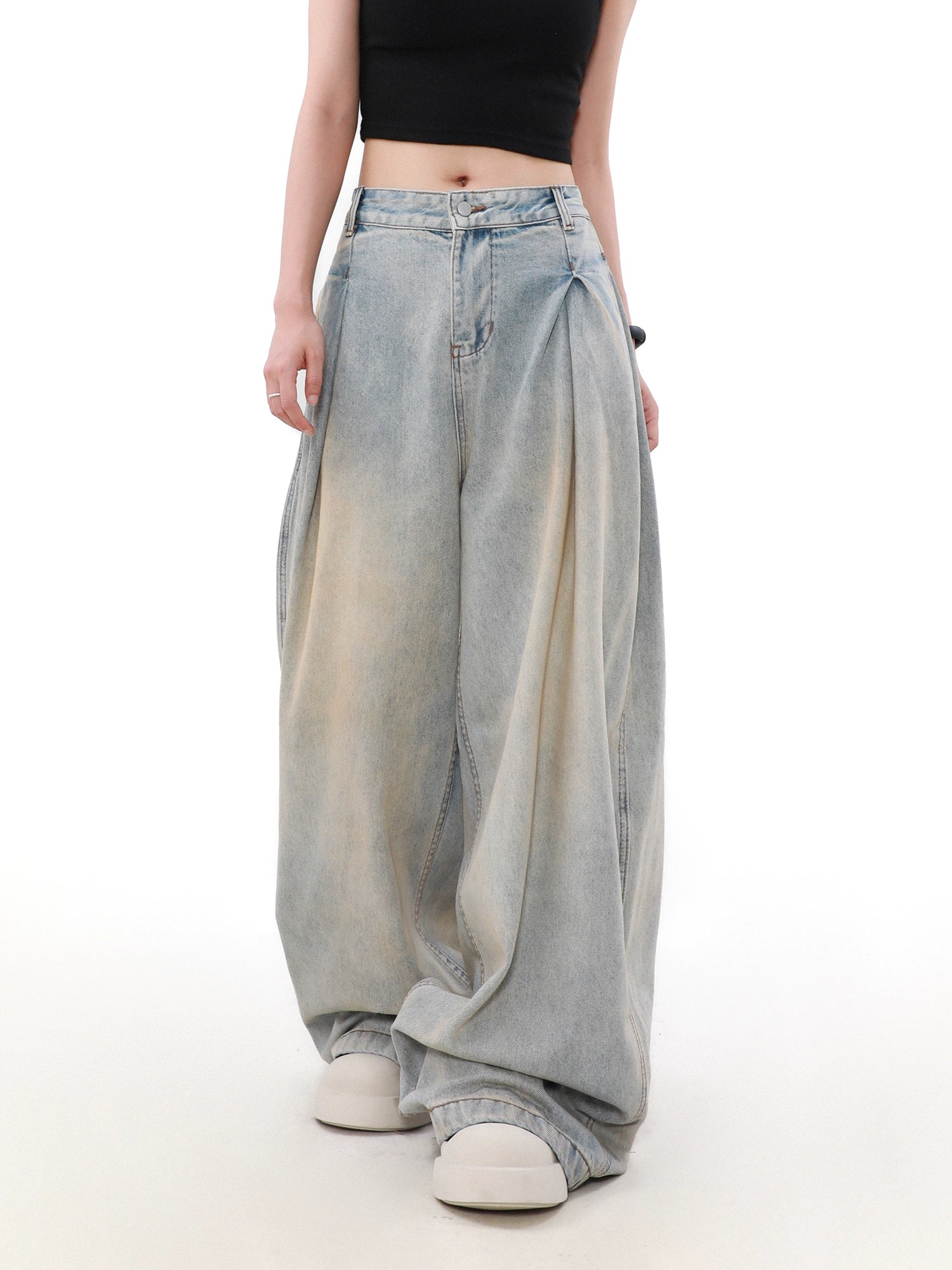 Glacier Drape Ultra Wide Jeans