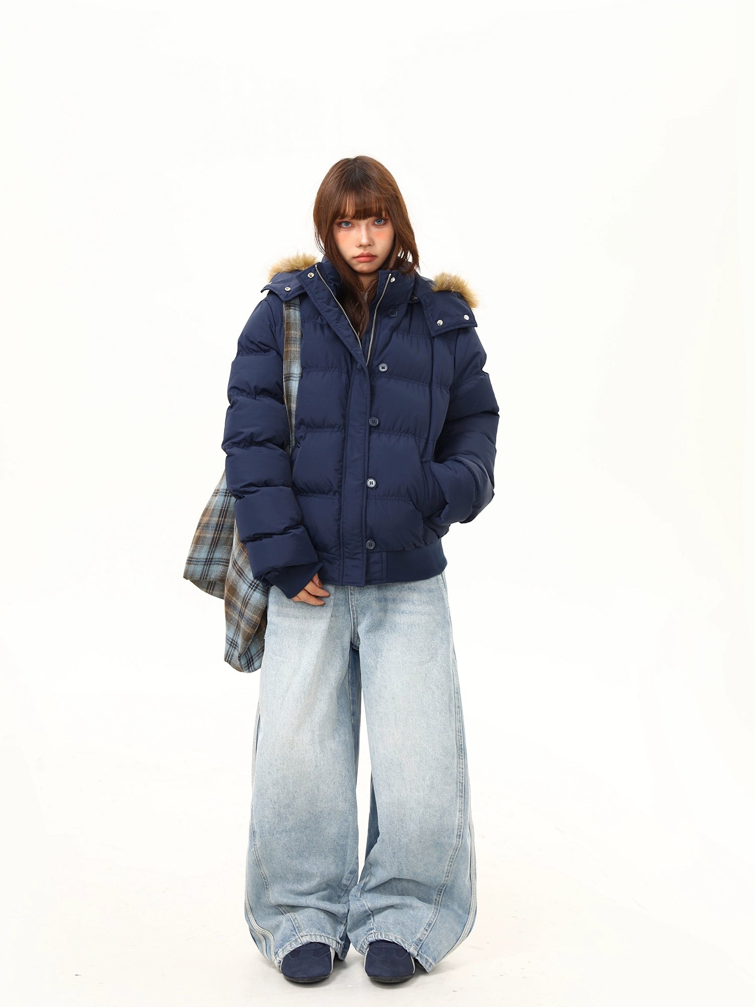 Harbor Faux-Fur Hood Puffer Jacket