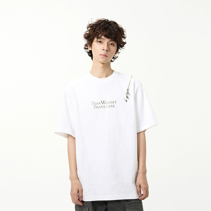 Brave Less Slogan T-Shirt