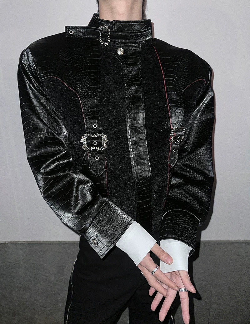 Crimson Relic Croc-Harness Jacket