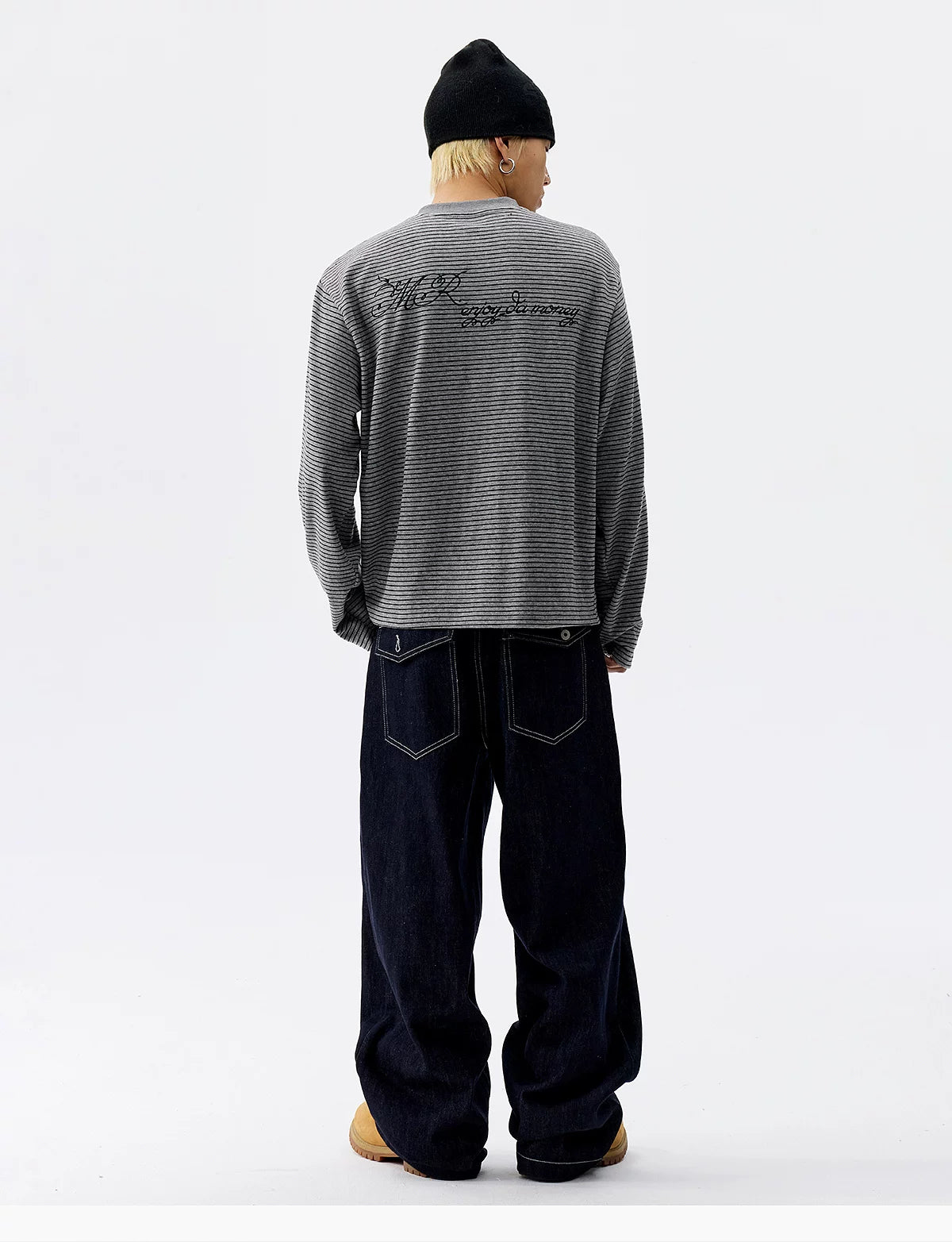 Striped Whisper Henley Long-Sleeve