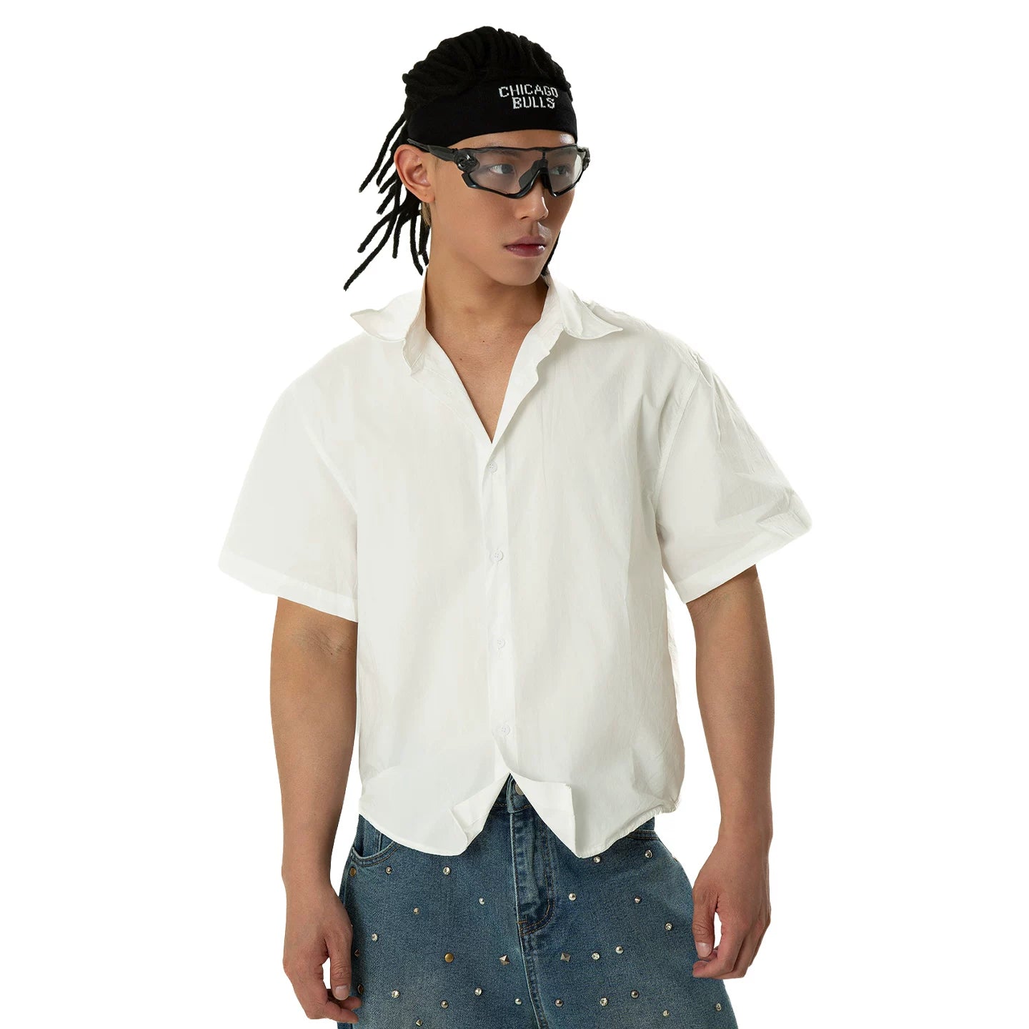 Breeze Boxy Short-Sleeve Poplin Shirt