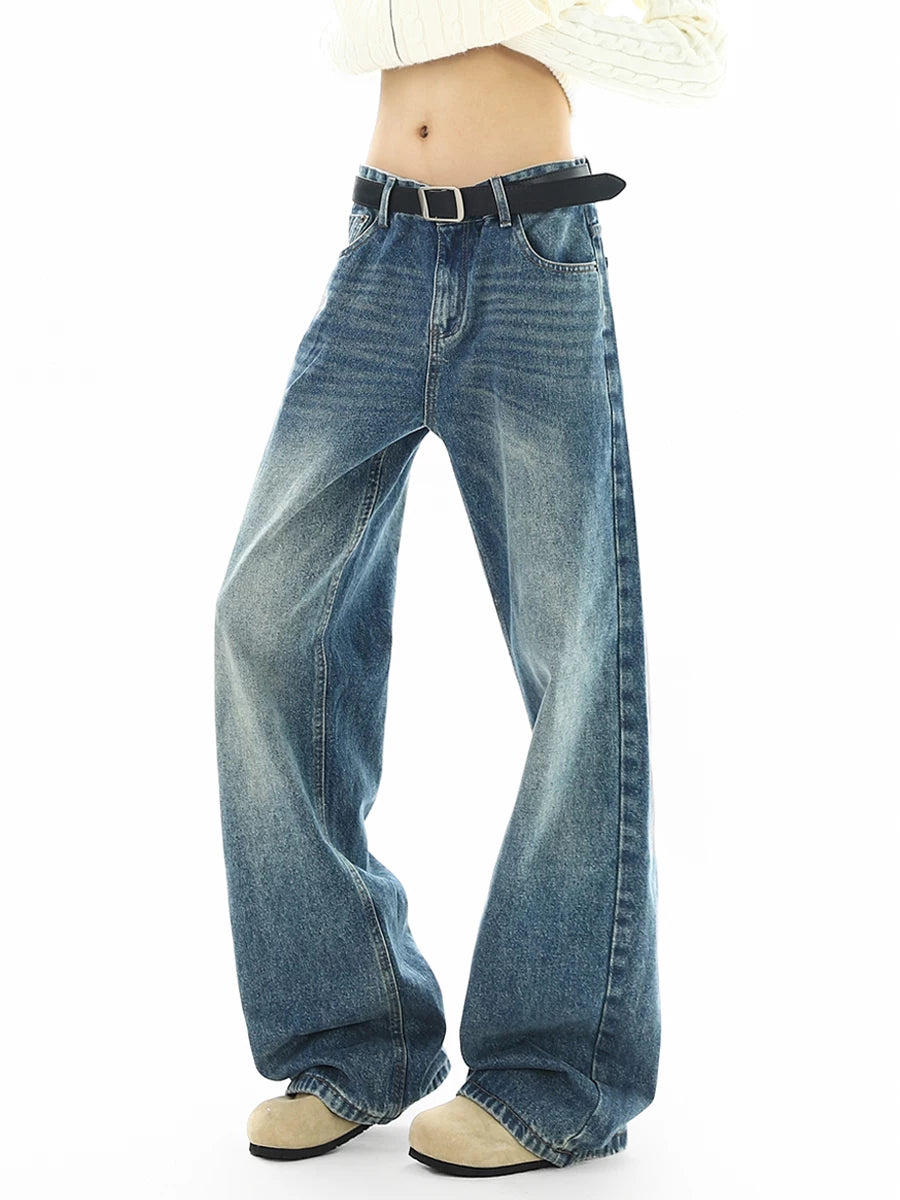 Fadewave Ultra‑Wide Vintage Jeans