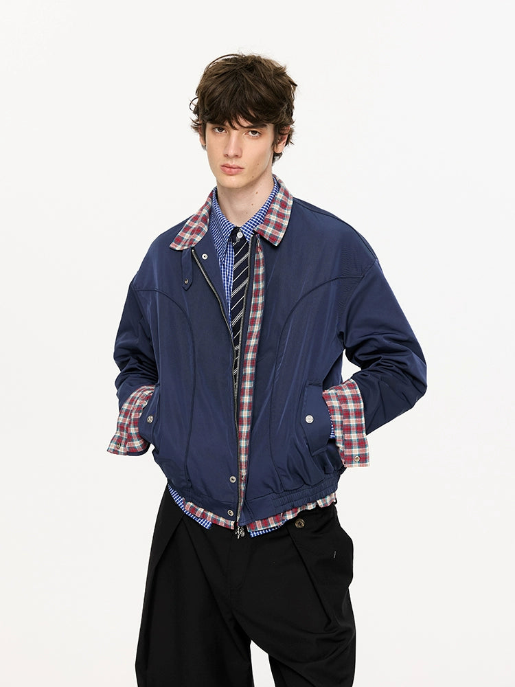 Harrington Jackets with Plaid Lining