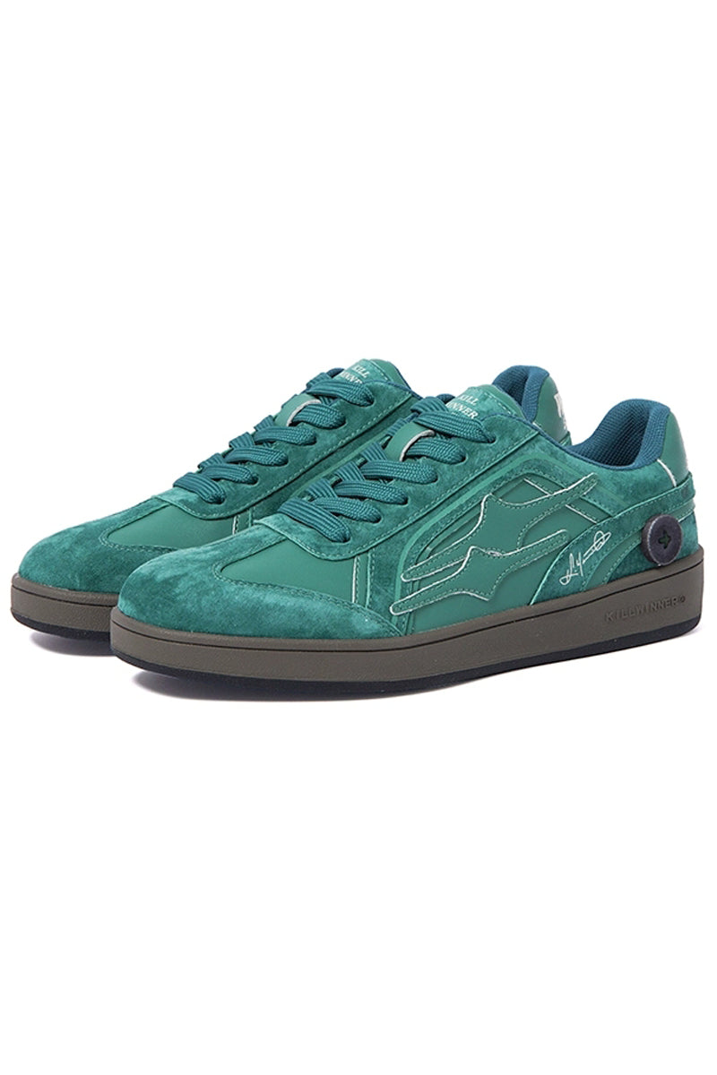 Suede Low-Top Sneakers Green