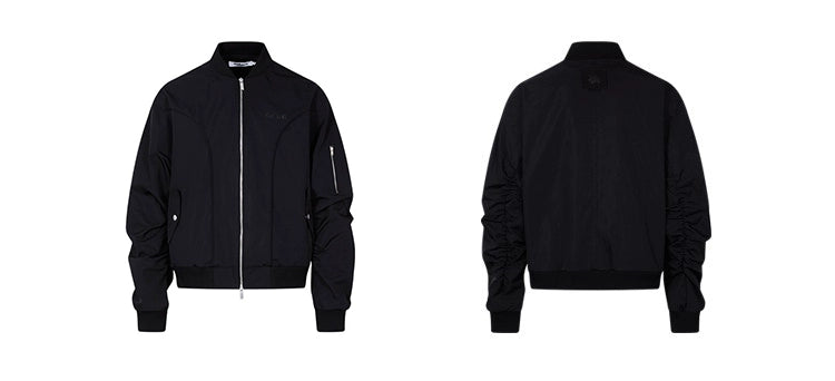 Trendy Ribbed Bomber Jackets