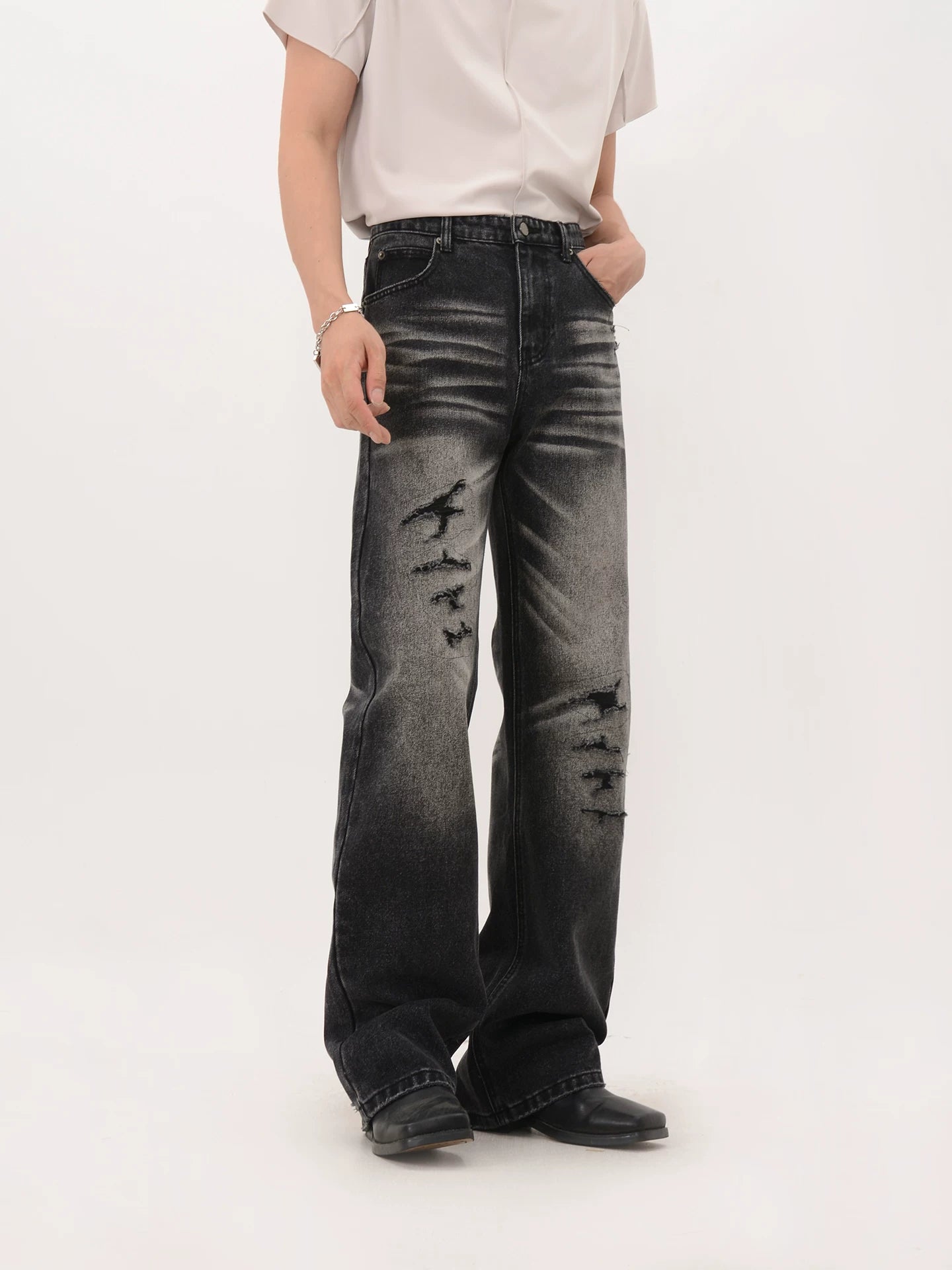 Faded Rift Wide Denim