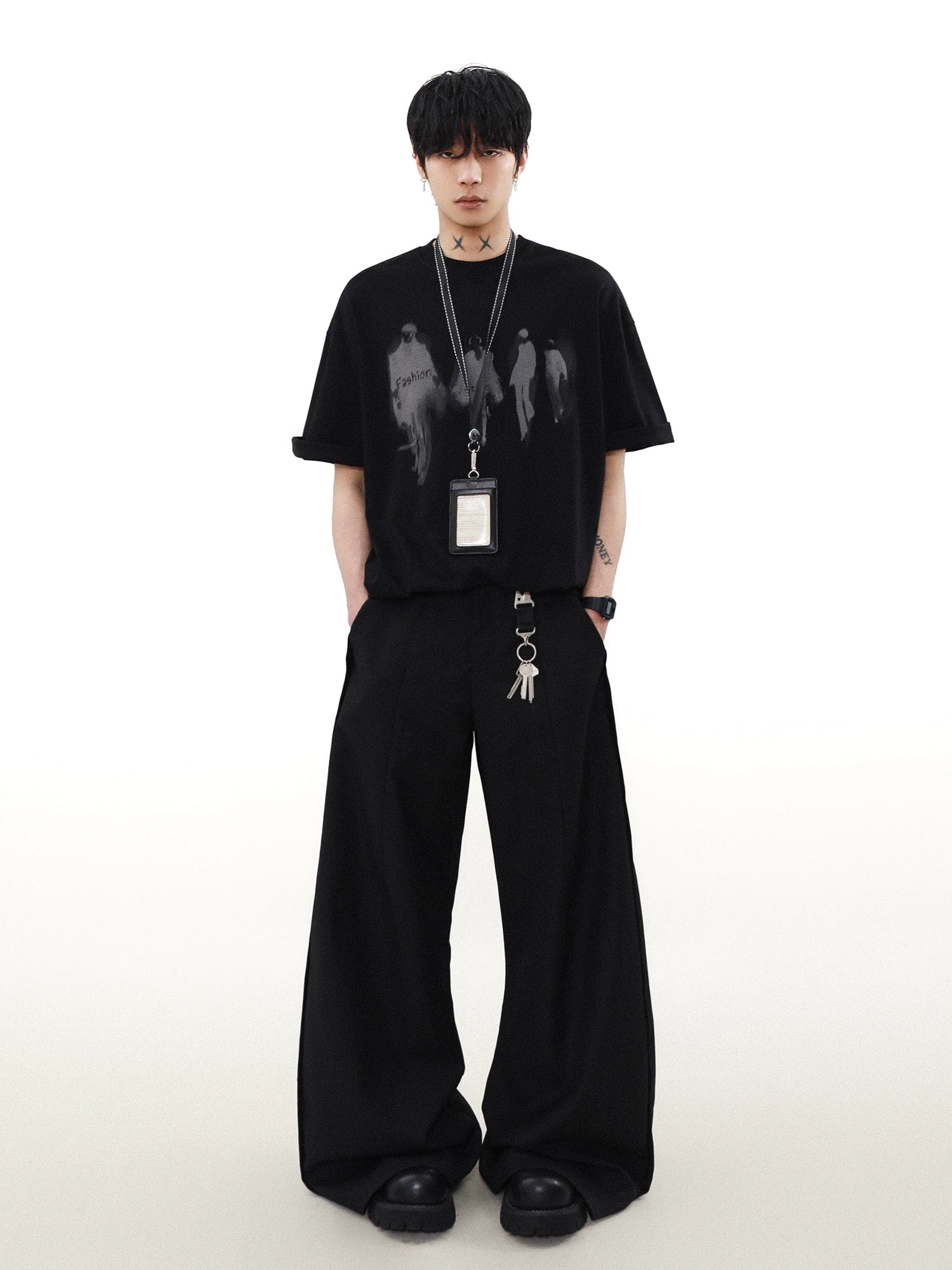 Runway Shadows Oversized Graphic Tee