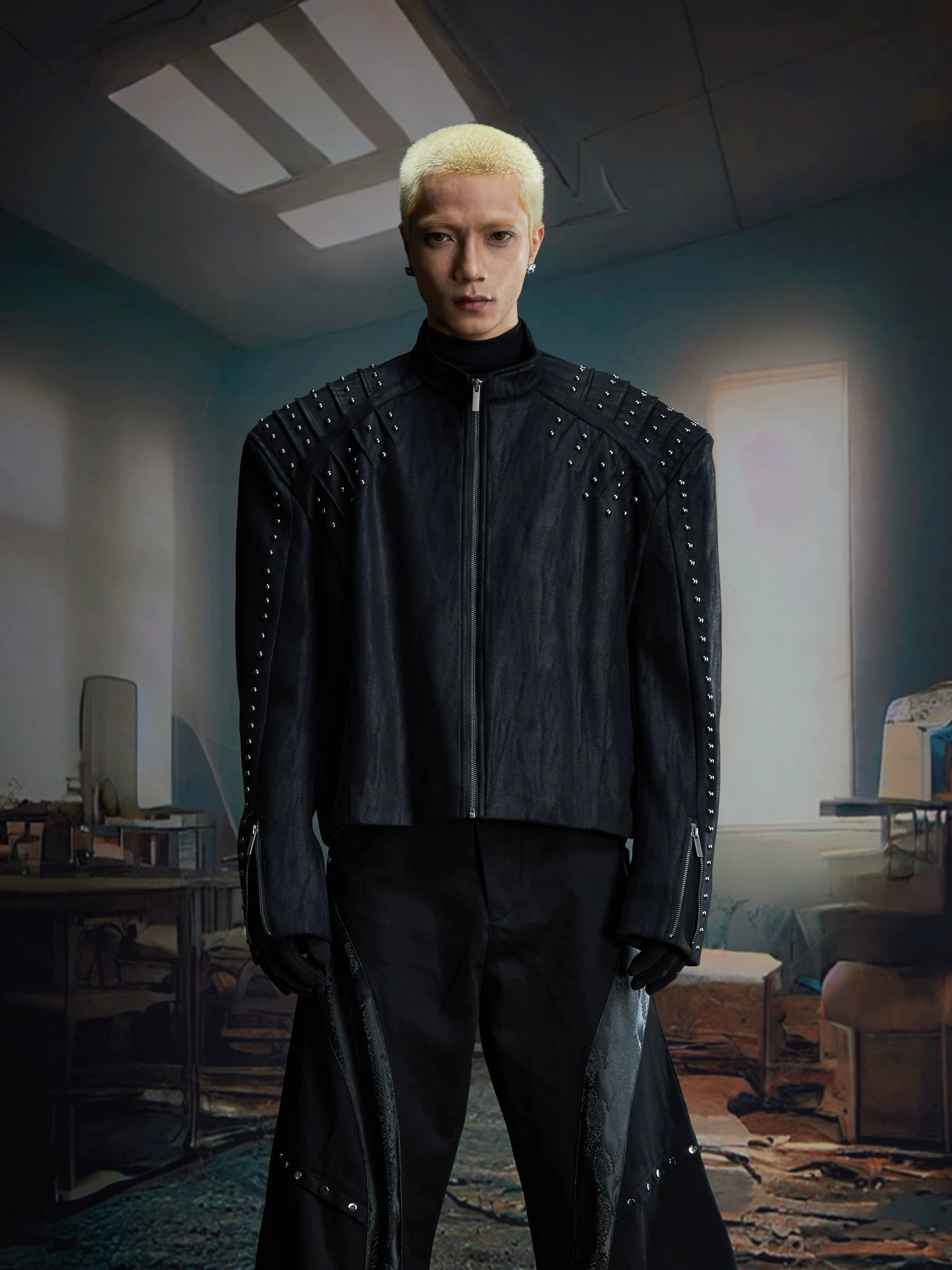 Rampart Studded Moto Jacket