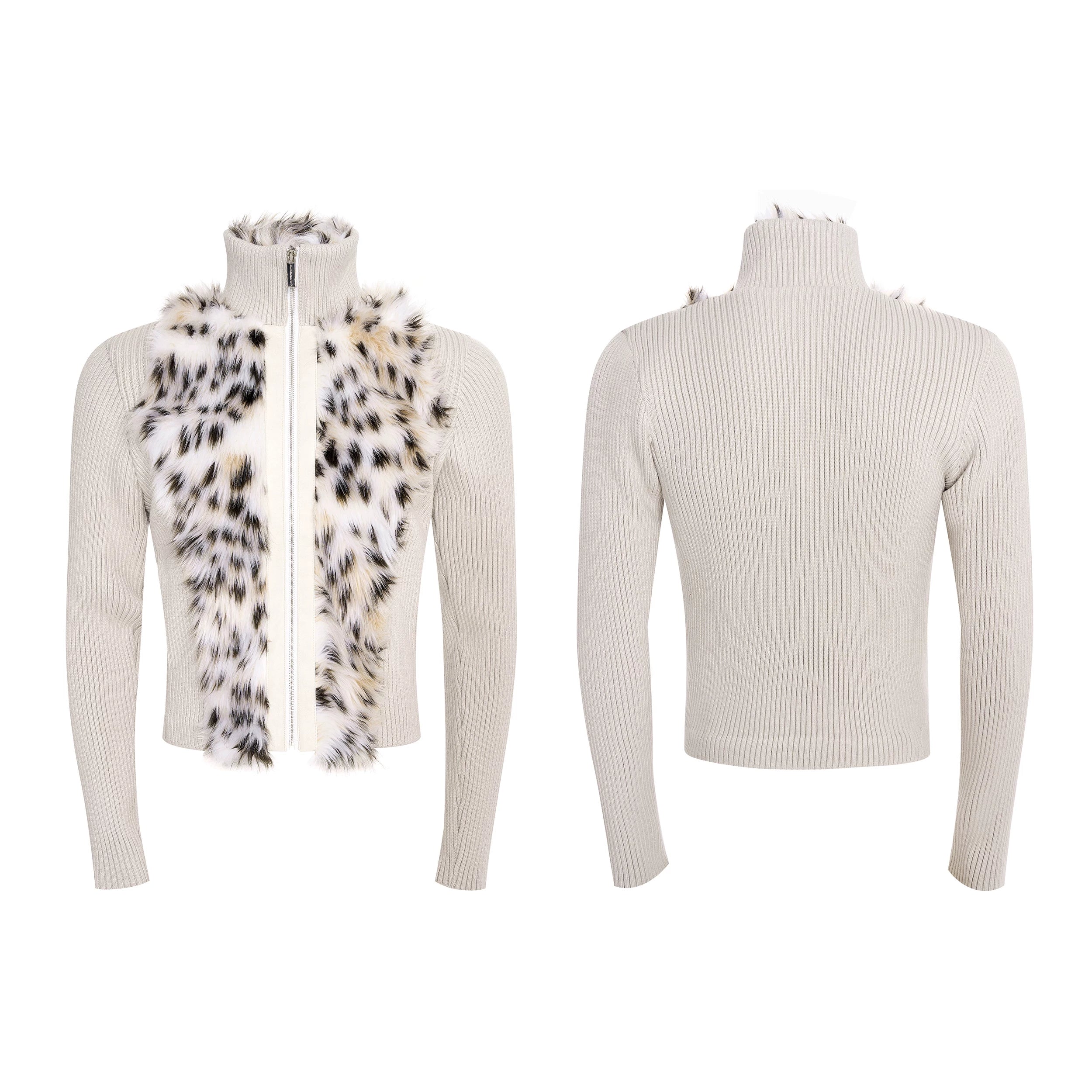 Frost Lynx Panel Knit Jacket