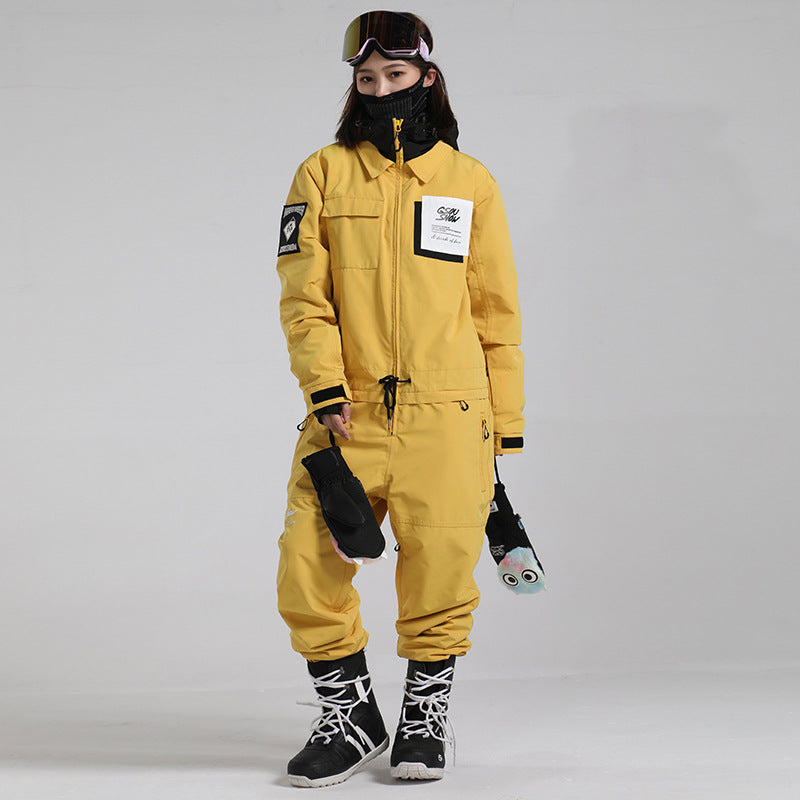 Workwear-Style Snowboard Boiler Suit