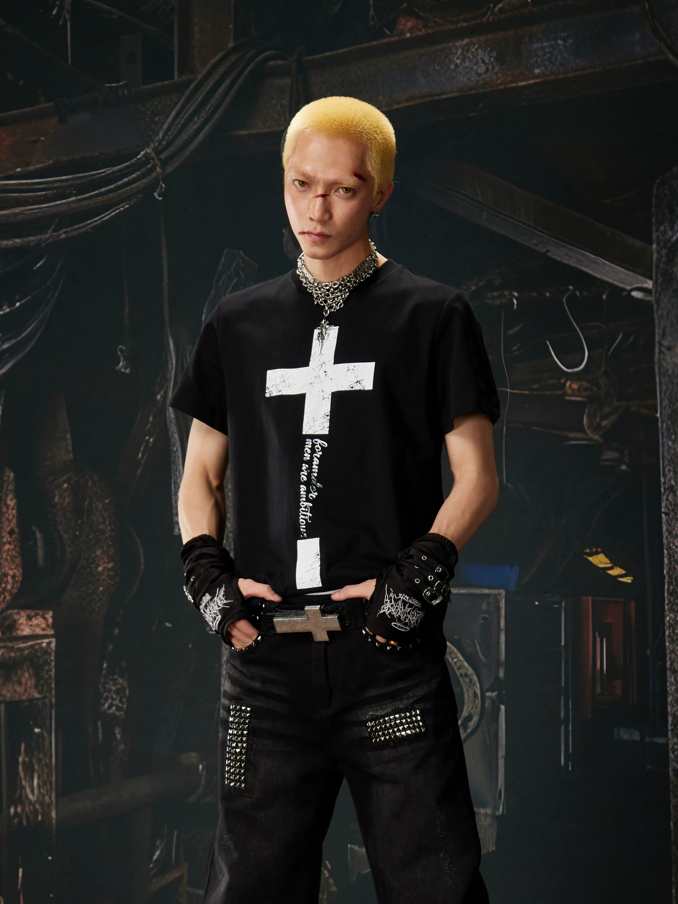 Sanctum Script Cross Graphic Tee
