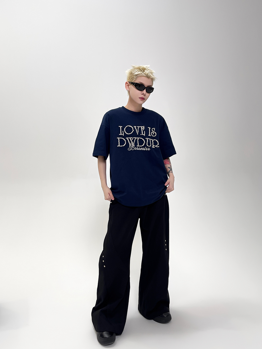 Love Is Dydup Pearl Lettering Tee