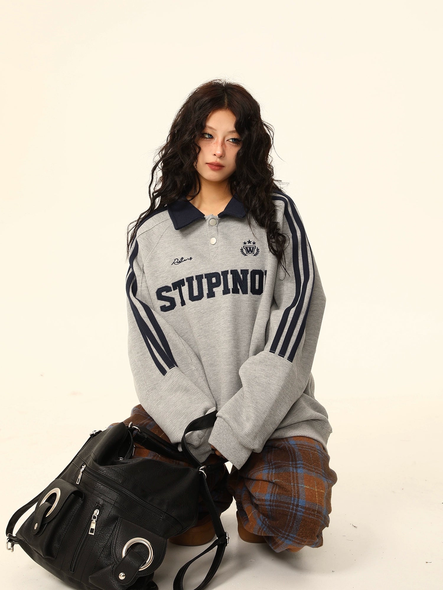 Stupinol Varsity Polo Sweatshirt