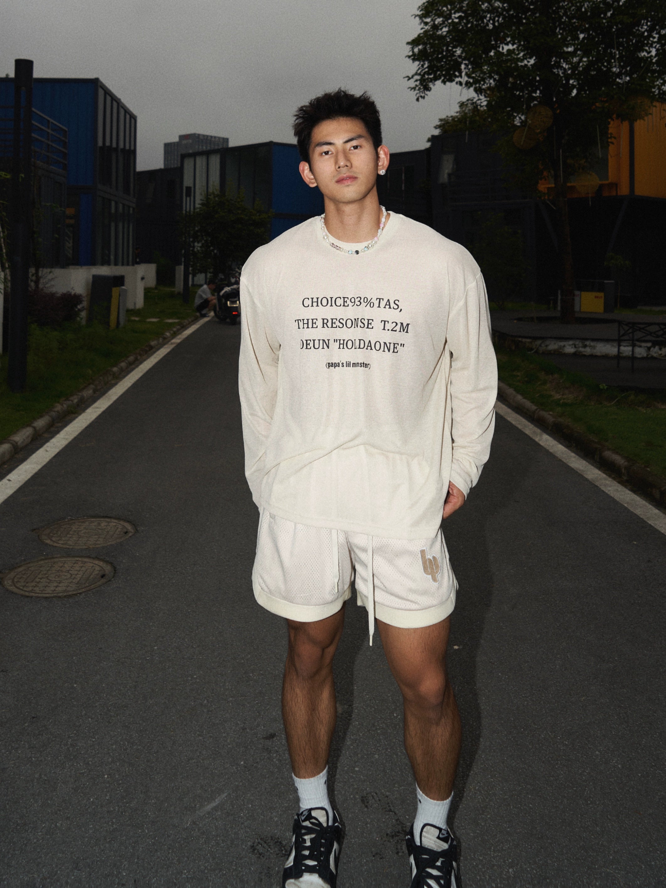 Graphic Slogan Long Sleeve