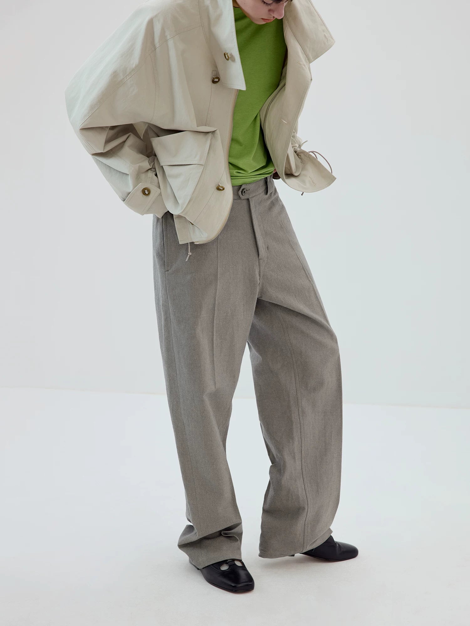 Pleated Chino Trousers