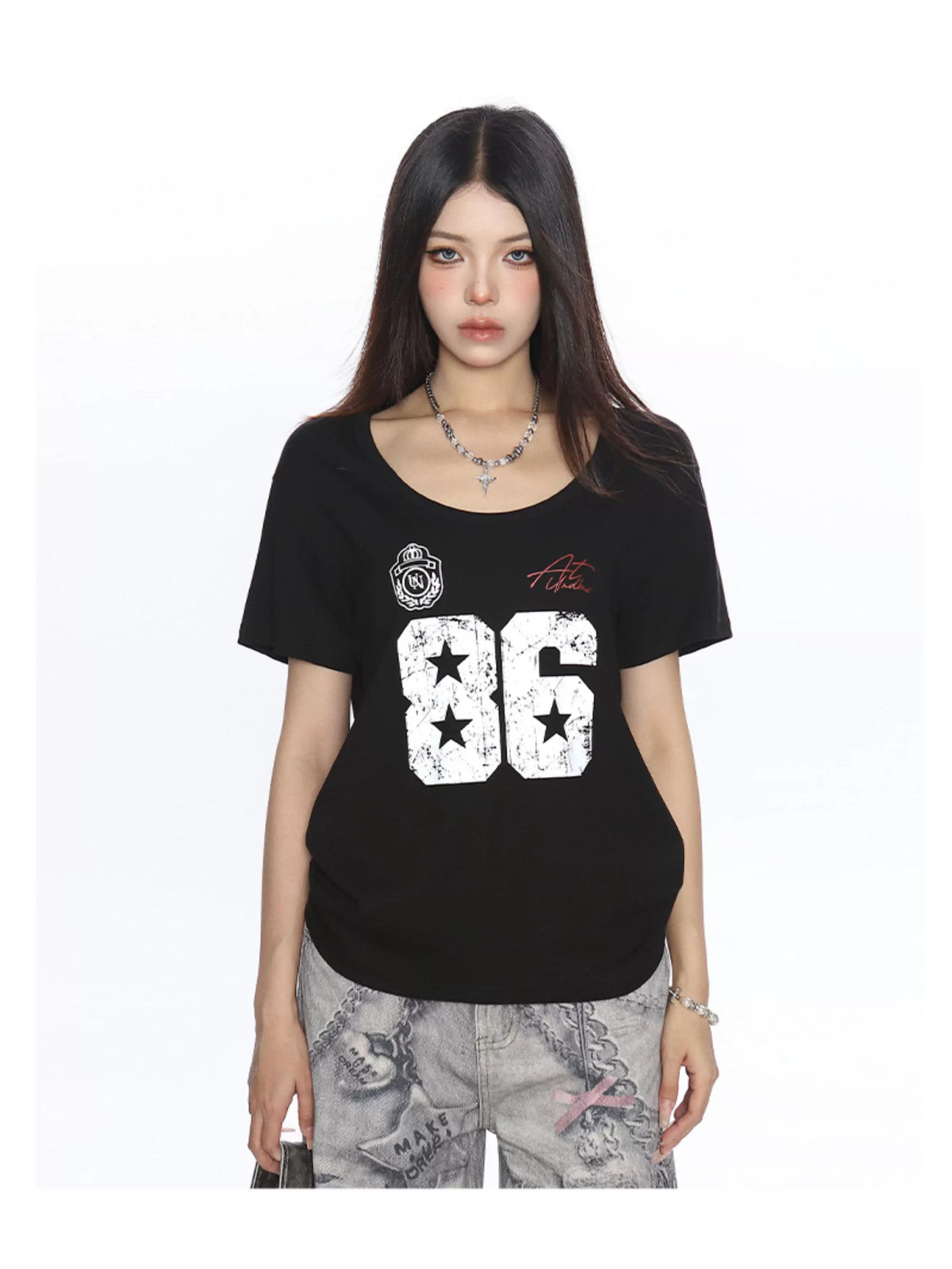 Varsity 86 Scoop Neck Graphic Tee