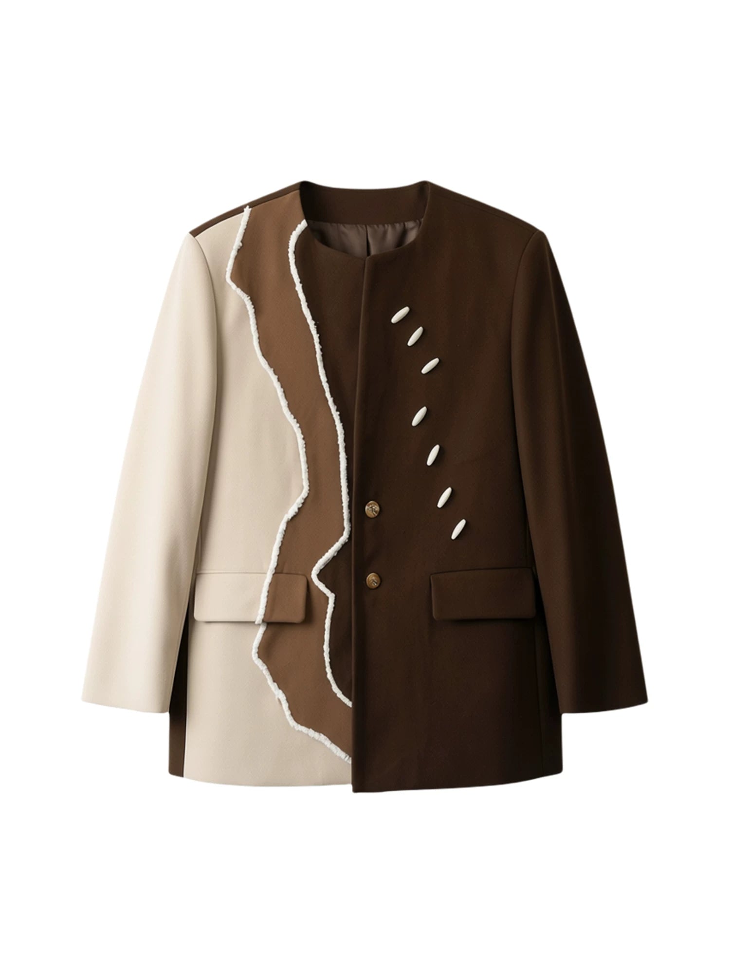 Dune Tide Shell-Embellished Split Blazer