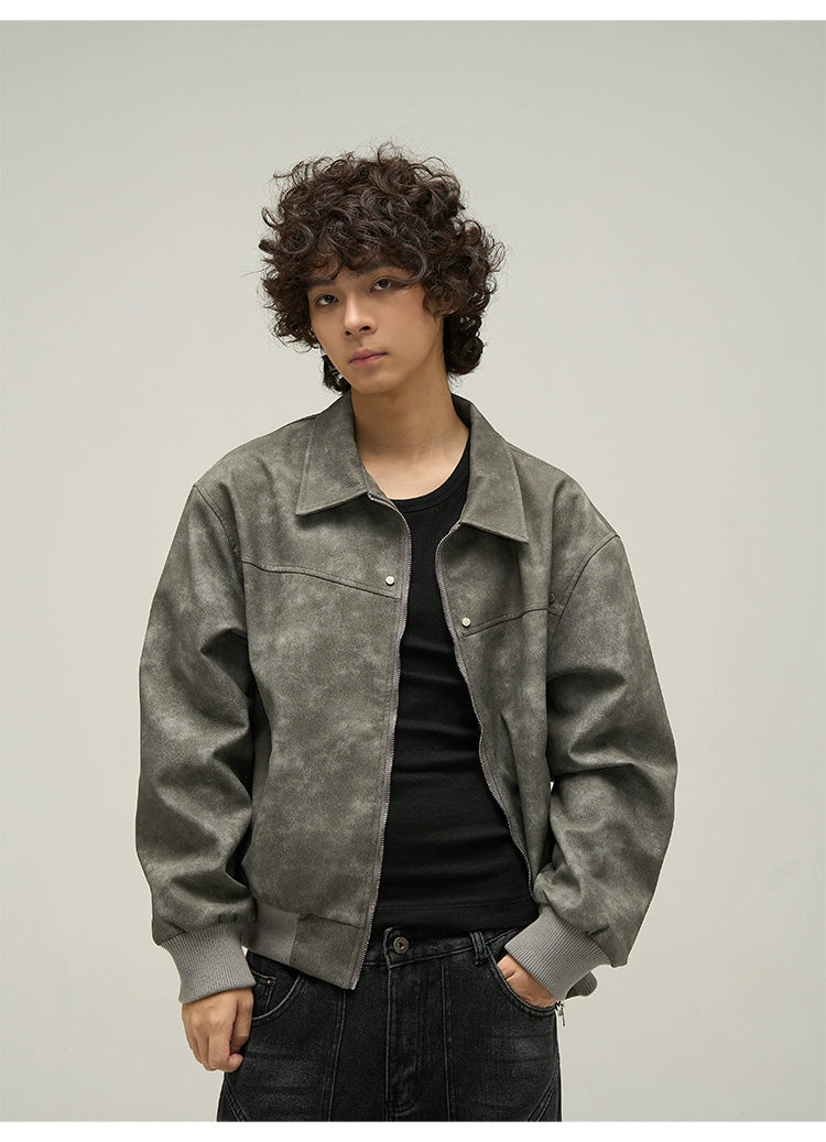 Vintage Faux Leather Jacket