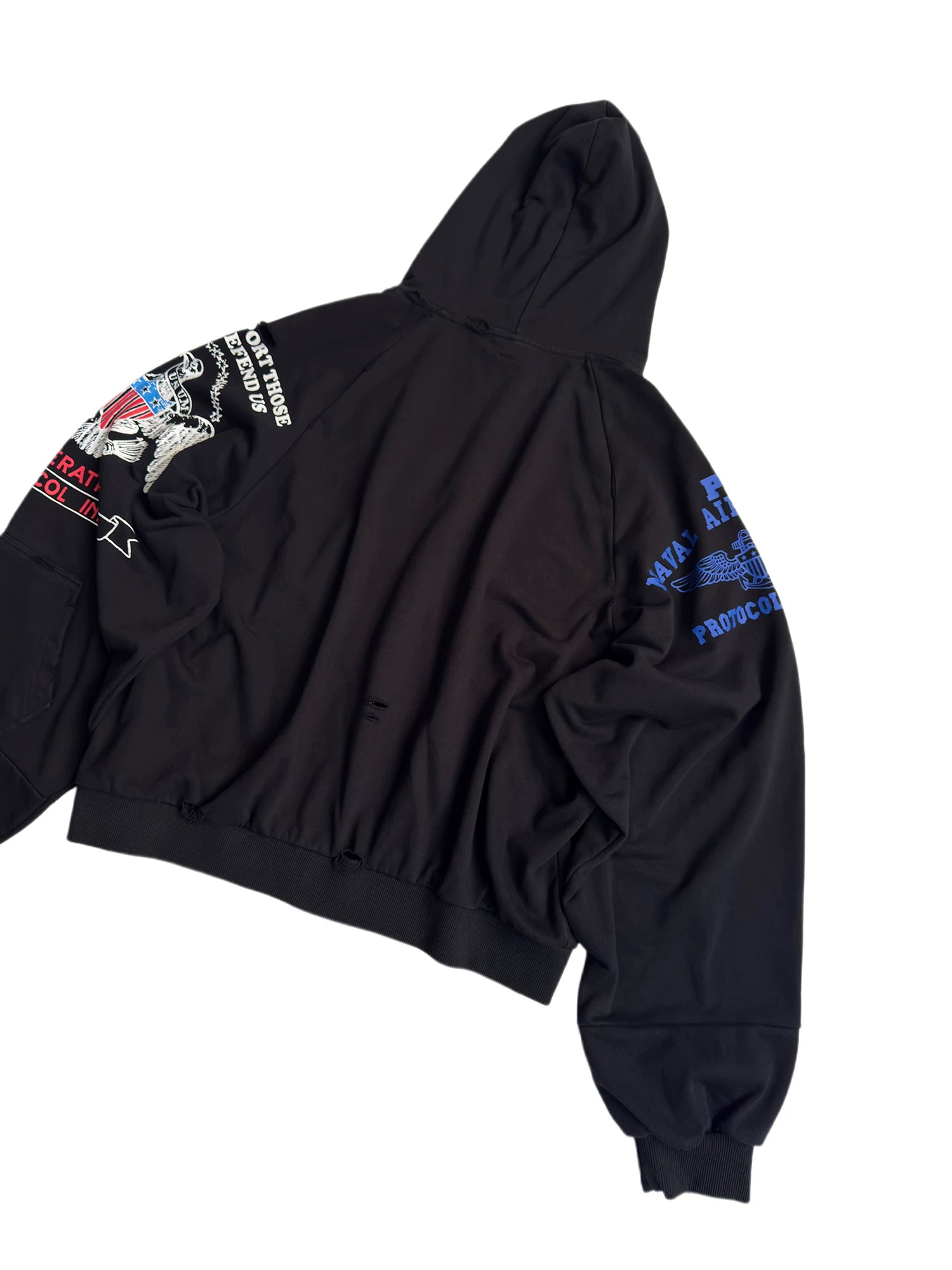 Protocol Crest Varsity Badge Zip Hoodie