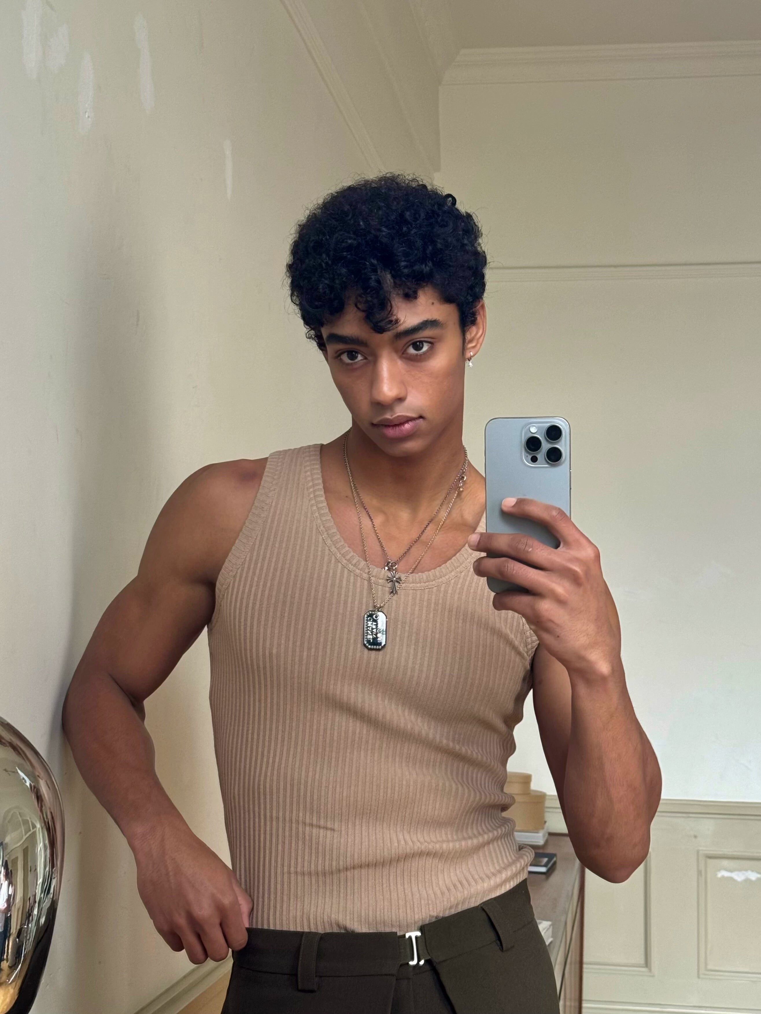 Coffee Thick Ribbed Tank Top