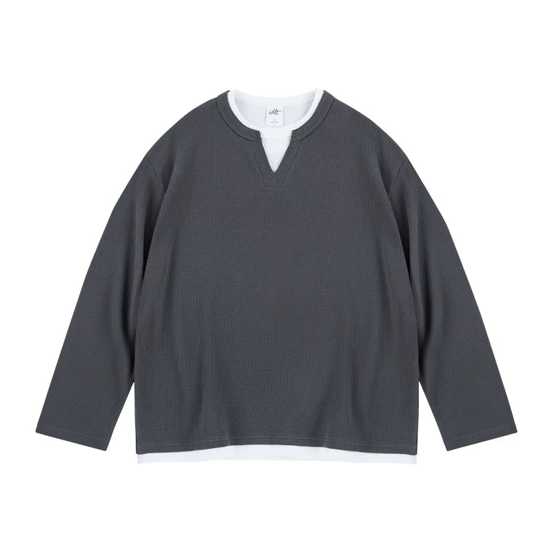 Layernotch Waffle Long Sleeve Tee