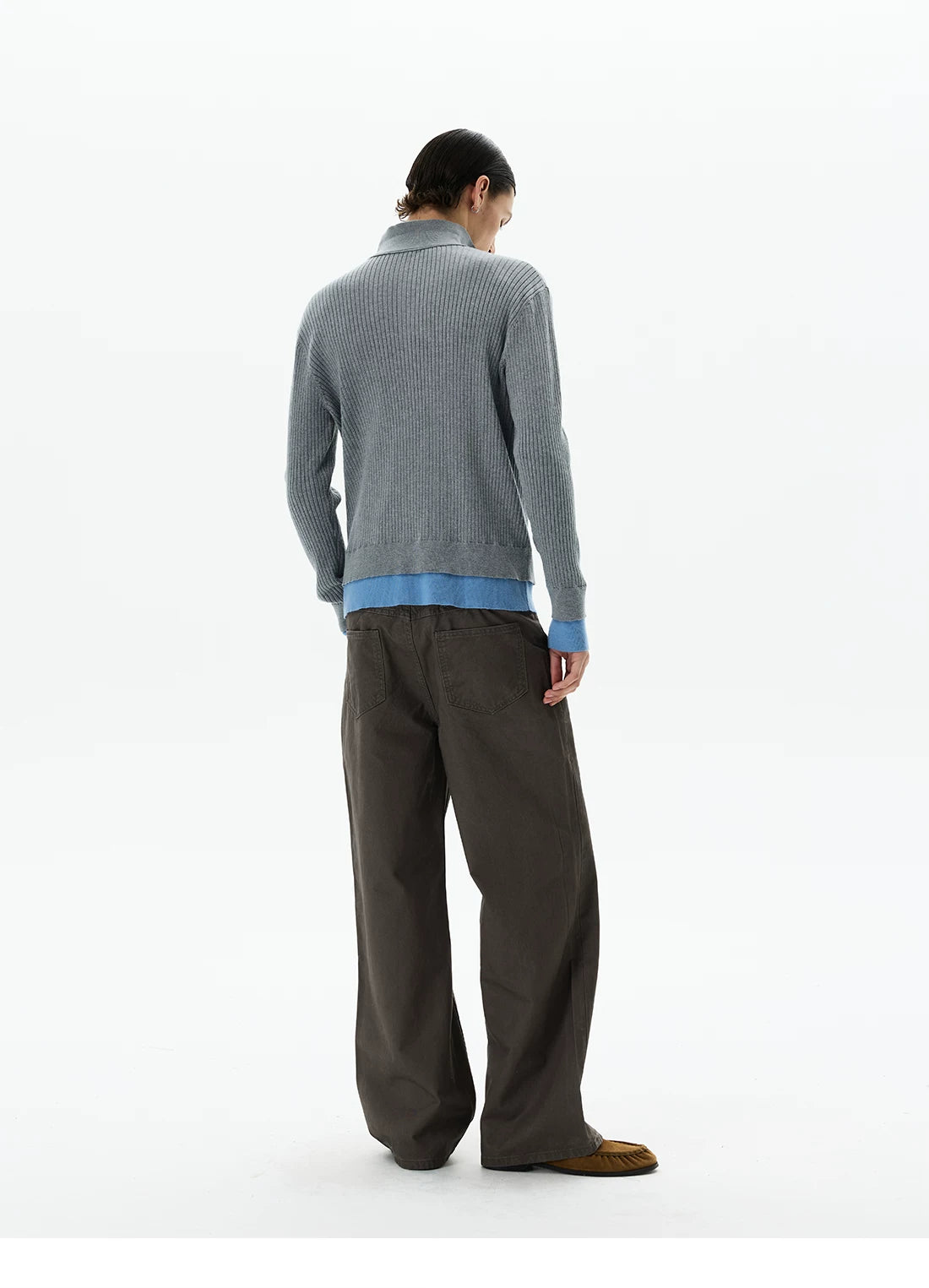 Frostline Crest Layered Knit Polo