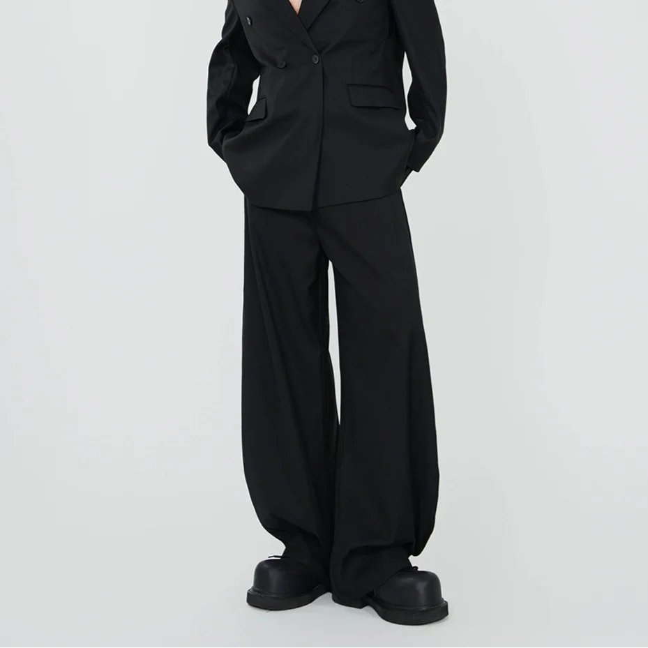 Monolith Draped Double Blazer and Pants Setup