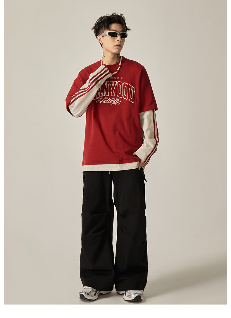 Gray Cargo Wide Leg Pants