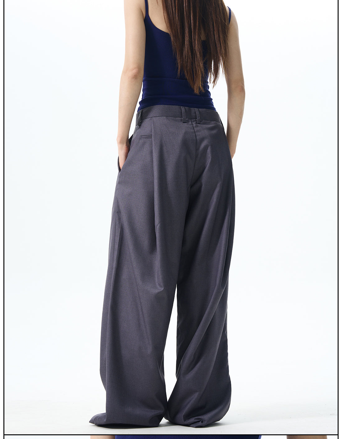 Pleated Wide Leg Dress Pants