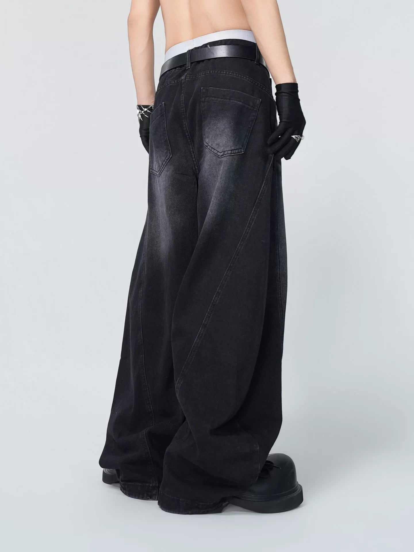 Shadow Drift Echo-Flame Wide Jeans