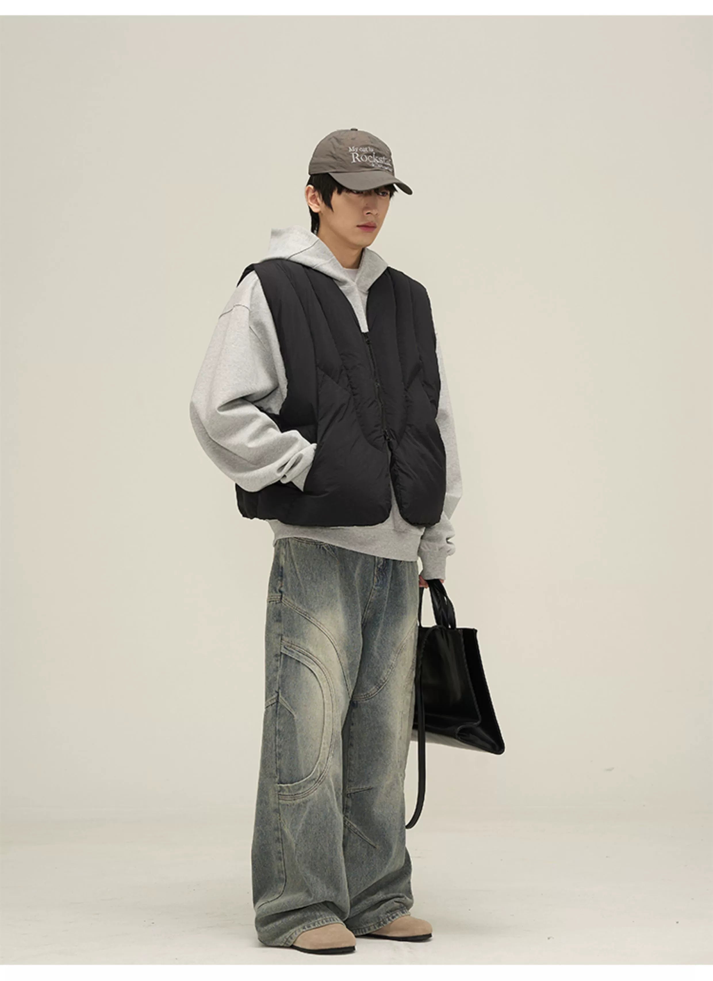 Midnight Cloud Quilted Puffer Vest