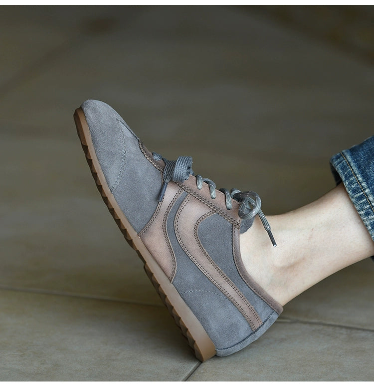 Stone Mist Retro Suede Sneakers