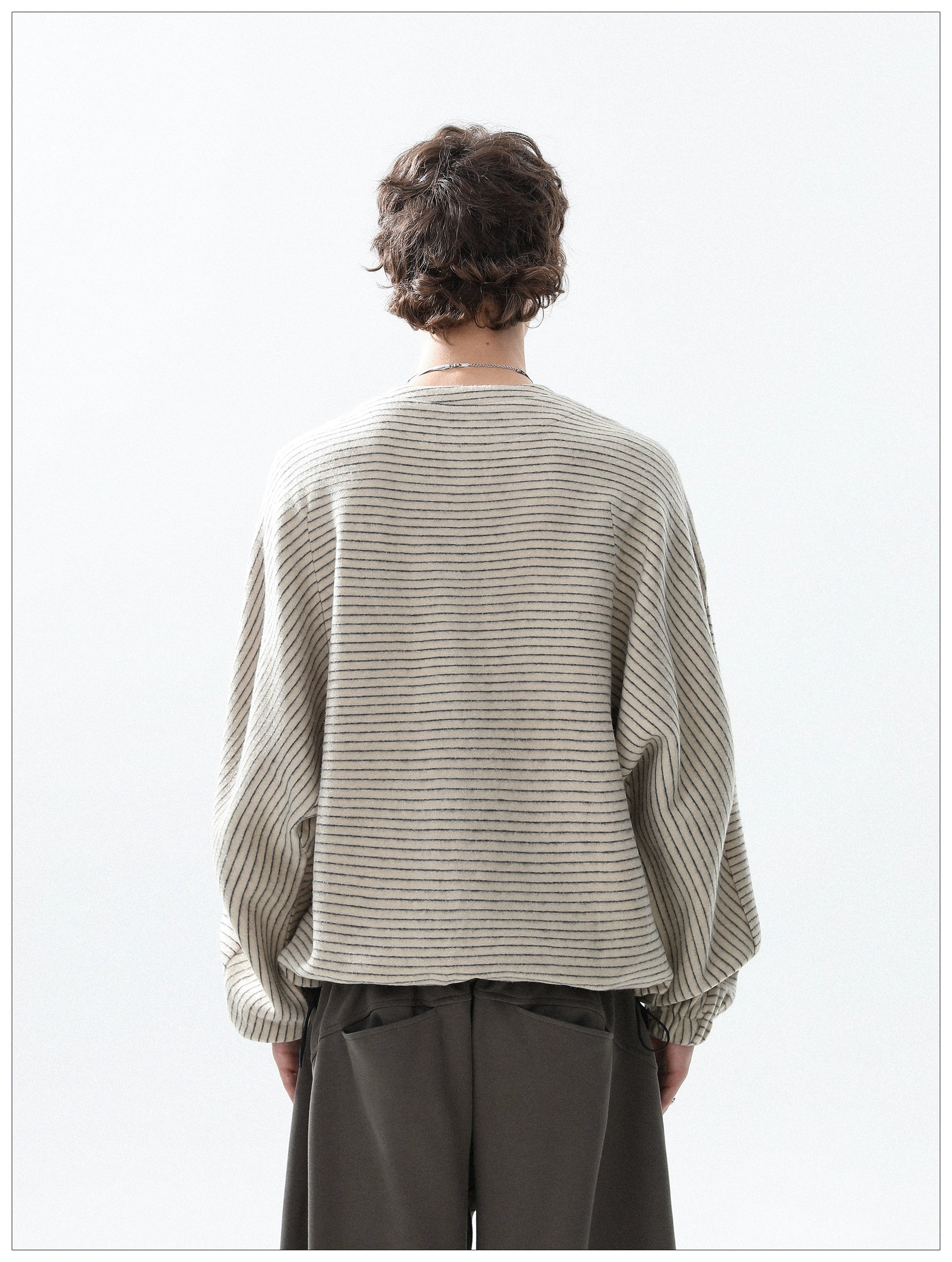 Charcoal Lines Relaxed Pullover