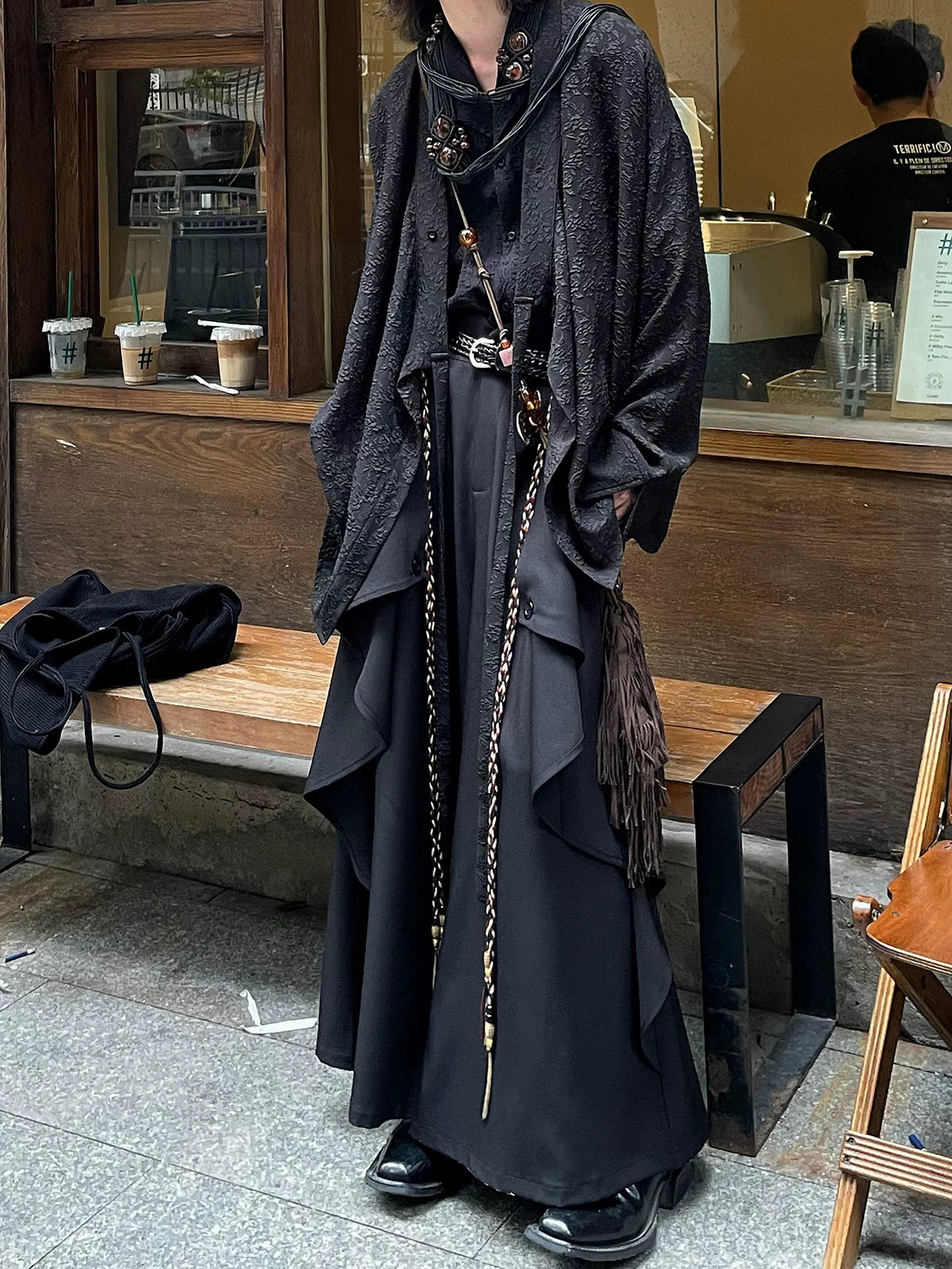 Nocturne Draped Wide-Leg Pants
