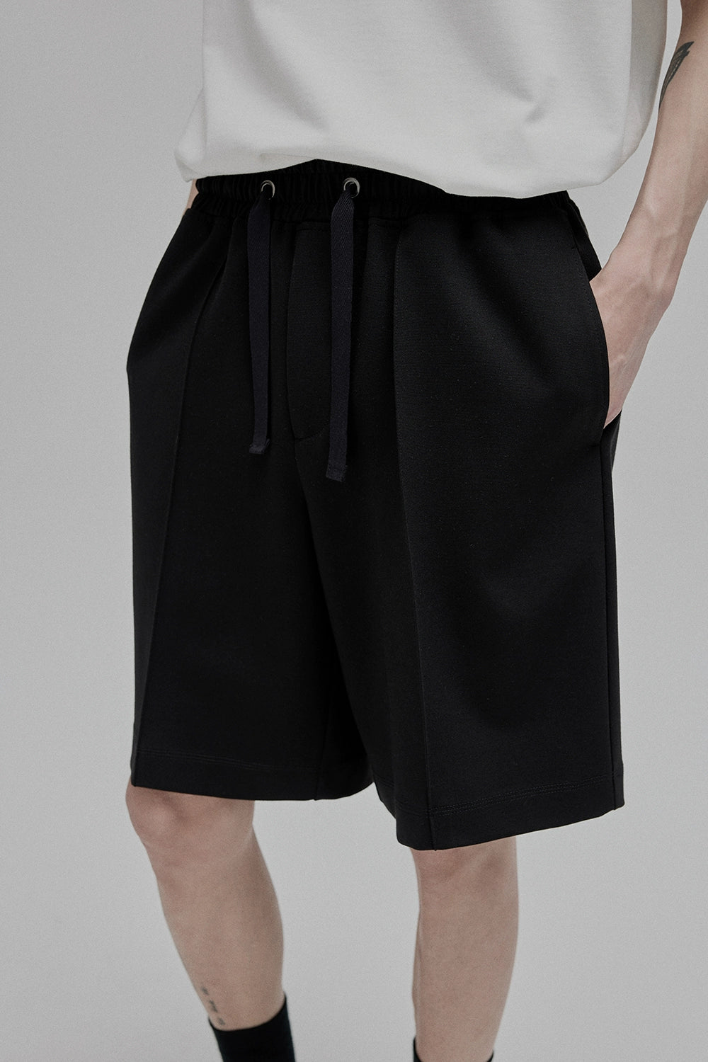 Pantalones completos/cortos de cordón recto