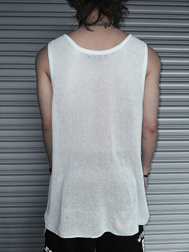 Railway Drift Mesh Drape Tank