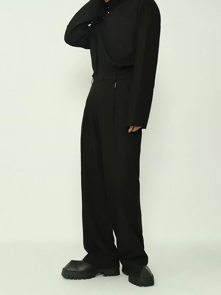 Straight Leg Black Dress Pants