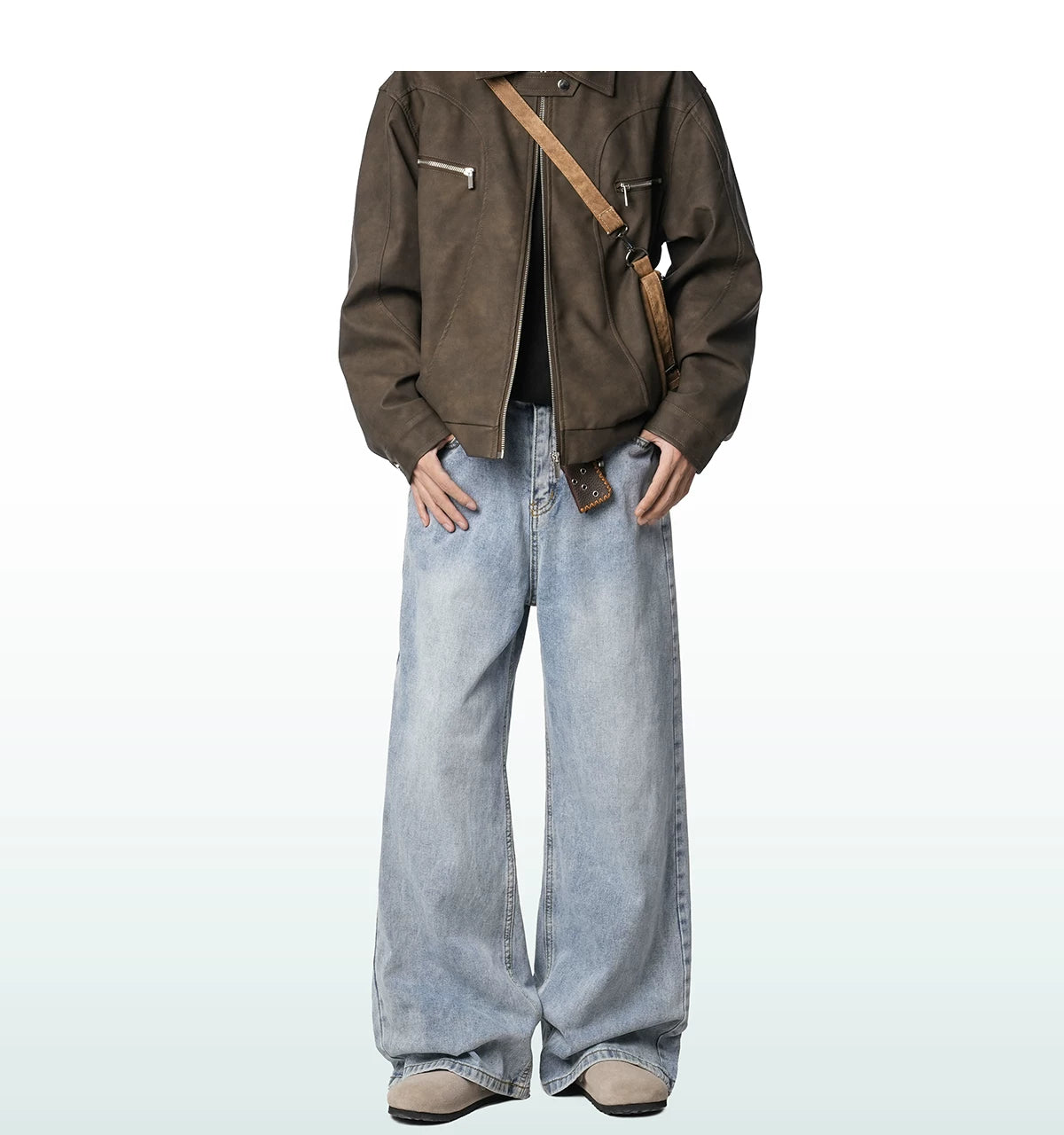 Harbor Fade Wide-Leg Jeans