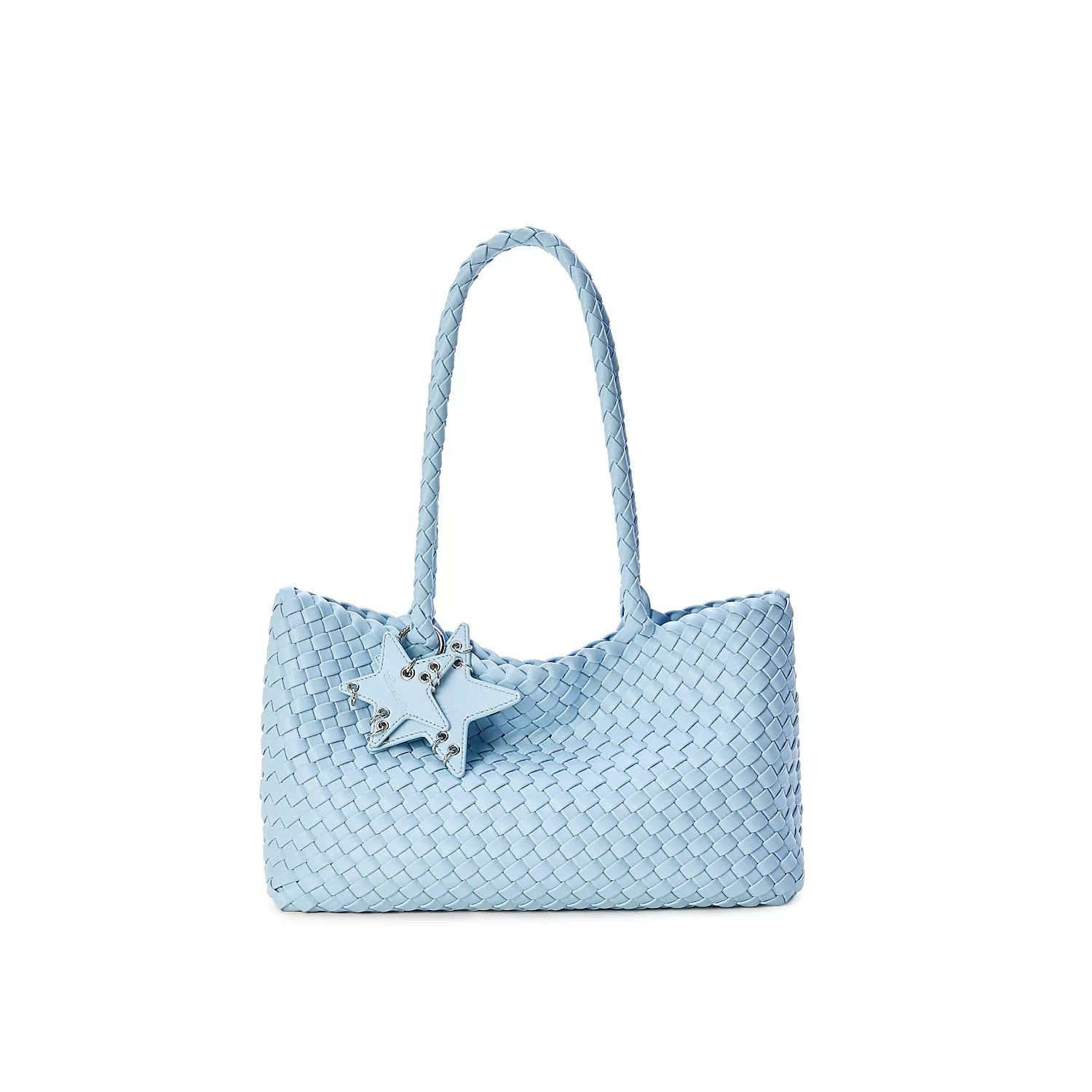 Metallic Woven East-West Tote - view 5